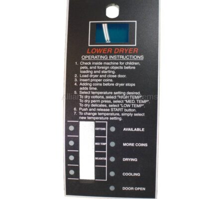 430904 GRAPHICS/PANNEL, LOWER STACK SQ DRYER